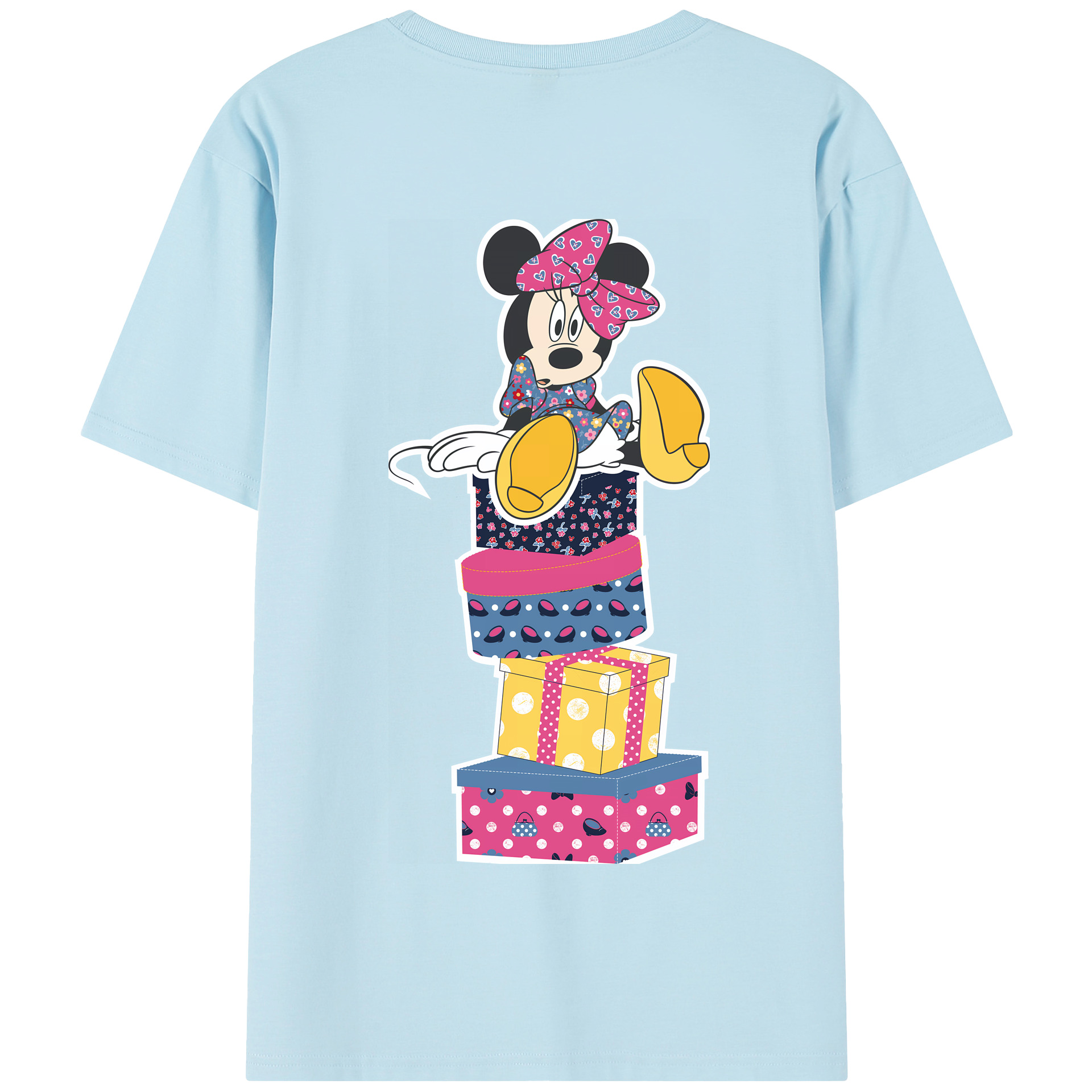 （画像用） ミッキーマウス Mickey Mouse 綿100％半袖Tシャツ（背面プリント）
